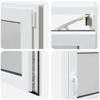 Finestra per Soffitta RISOR 90 x 70 cm PVC e Vetro Bianco