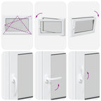Finestra per Soffitta RISOR 90 x 70 cm PVC e Vetro Bianco