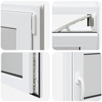 Finestra per Soffitta RISOR 100 x 50 cm PVC e Vetro Bianco