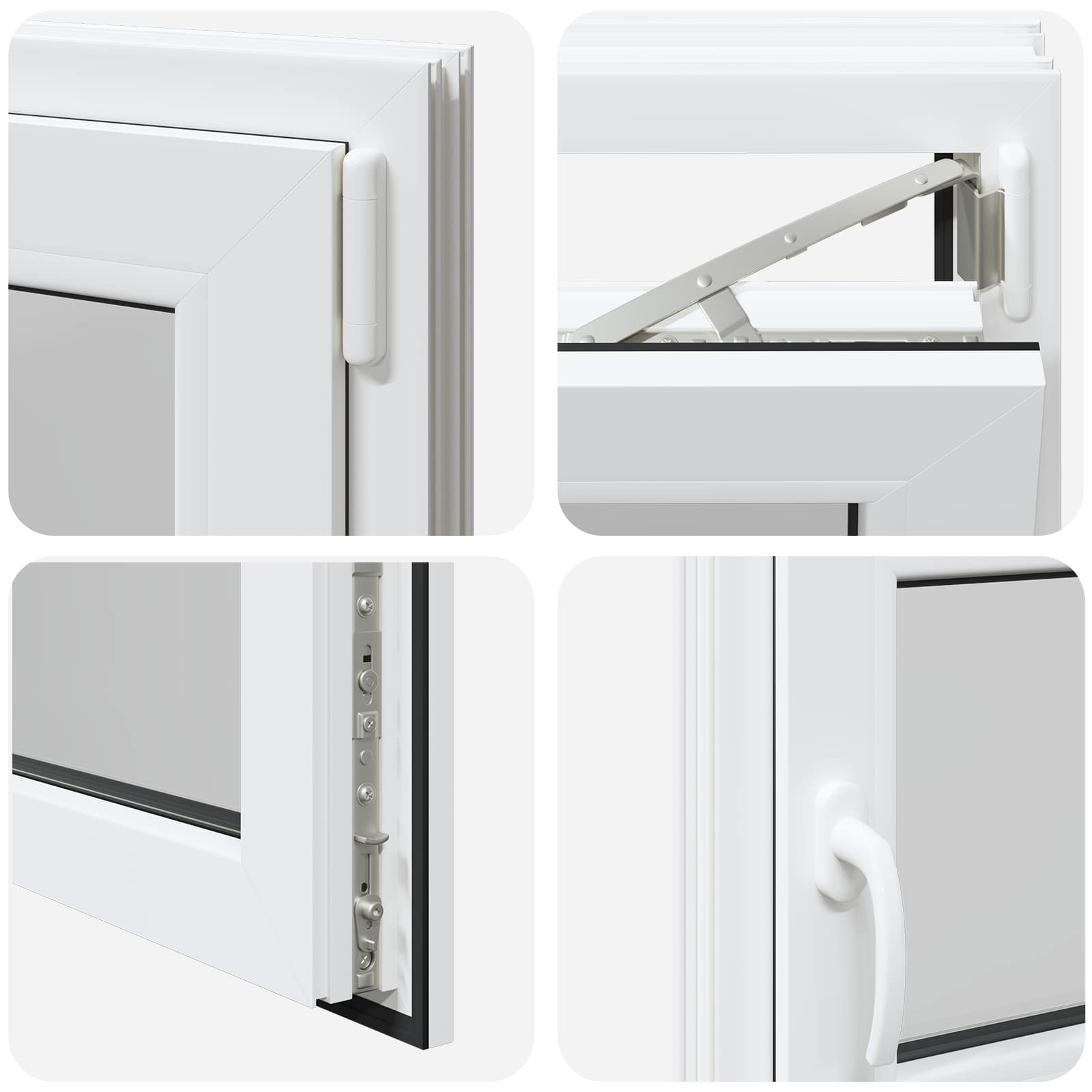 Finestra per Soffitta RISOR 100 x 50 cm PVC e Vetro Bianco