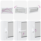 Finestra per Soffitta RISOR 100 x 50 cm PVC e Vetro Bianco