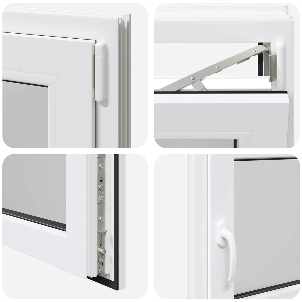 Finestra per Soffitta RISOR 100 x 60 cm PVC e Vetro Bianco