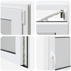 Finestra per Soffitta RISOR 100 x 60 cm PVC e Vetro Bianco