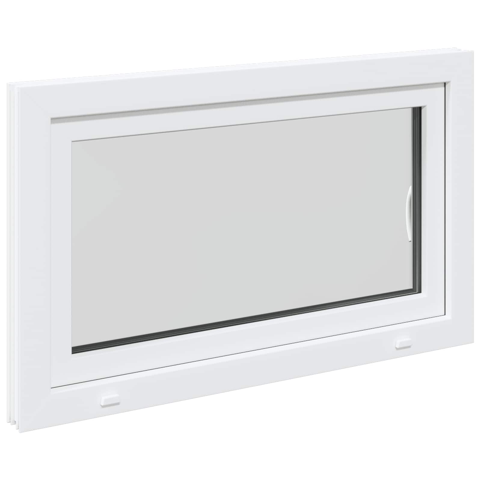 Finestra per Soffitta RISOR 100 x 60 cm PVC e Vetro Bianco