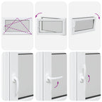 Finestra per Soffitta RISOR 100 x 60 cm PVC e Vetro Bianco