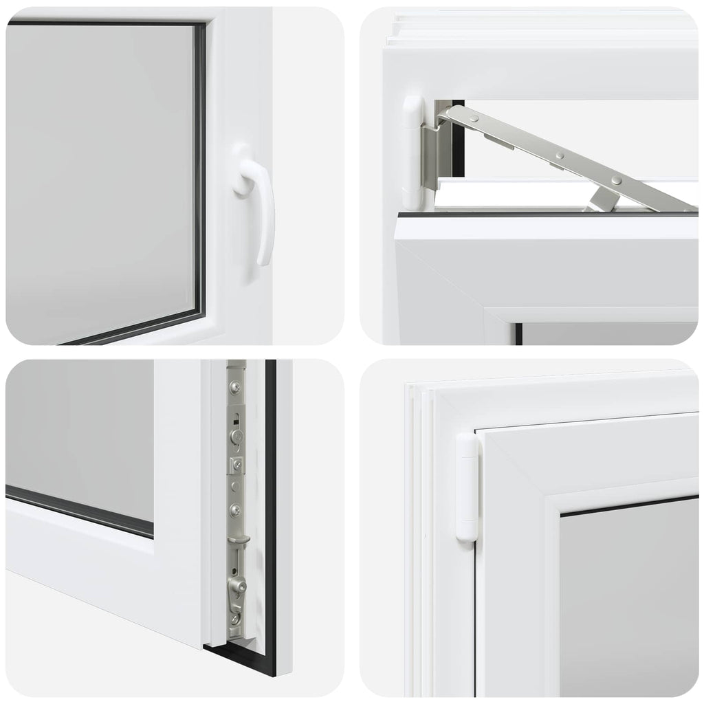Finestra per Soffitta RISOR 100 x 60 cm PVC e Vetro Bianco