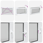 Finestra per Soffitta RISOR 100 x 60 cm PVC e Vetro Bianco