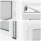 Finestra per Soffitta RISOR 100 x 70 cm PVC e Vetro Bianco