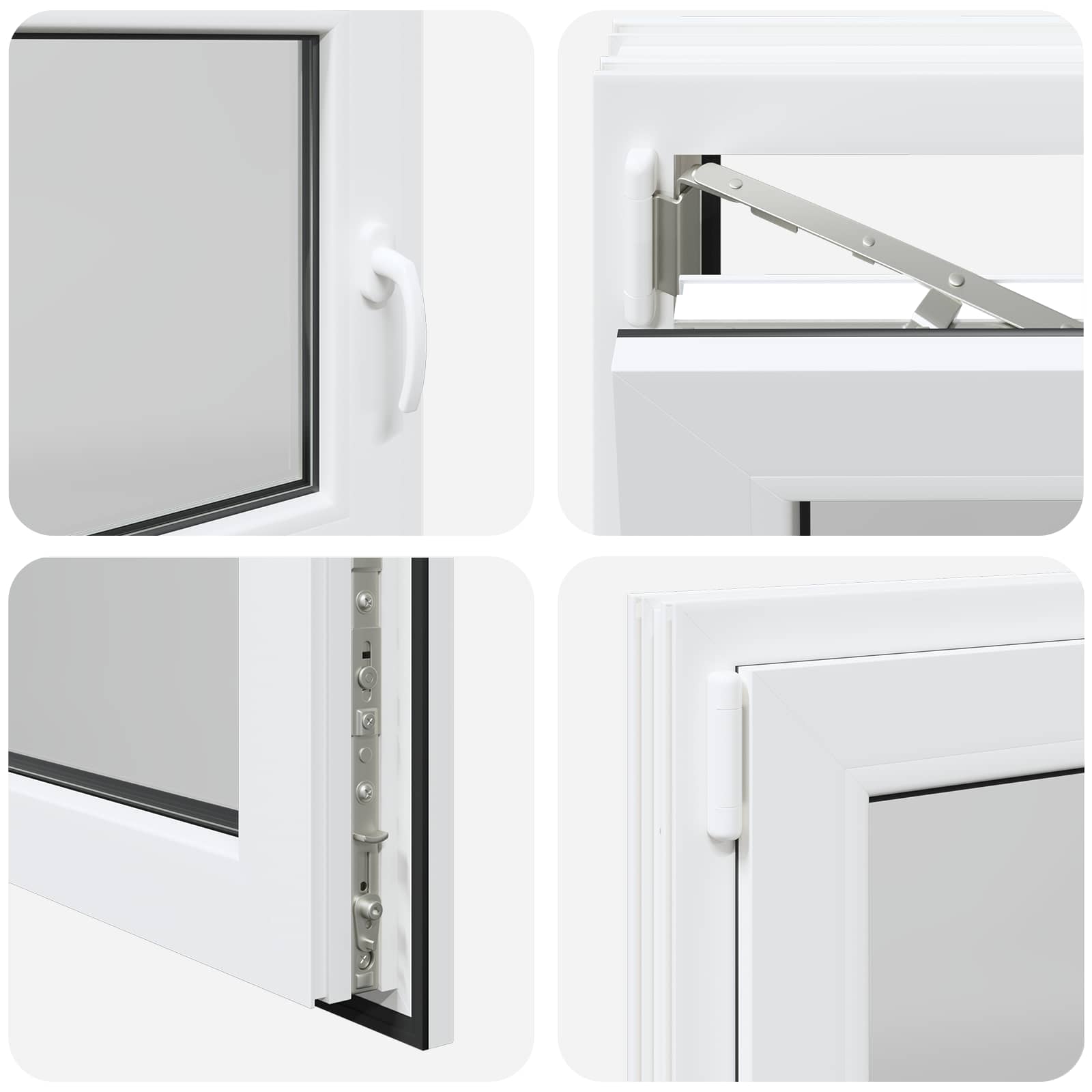 Finestra per Soffitta RISOR 100 x 70 cm PVC e Vetro Bianco