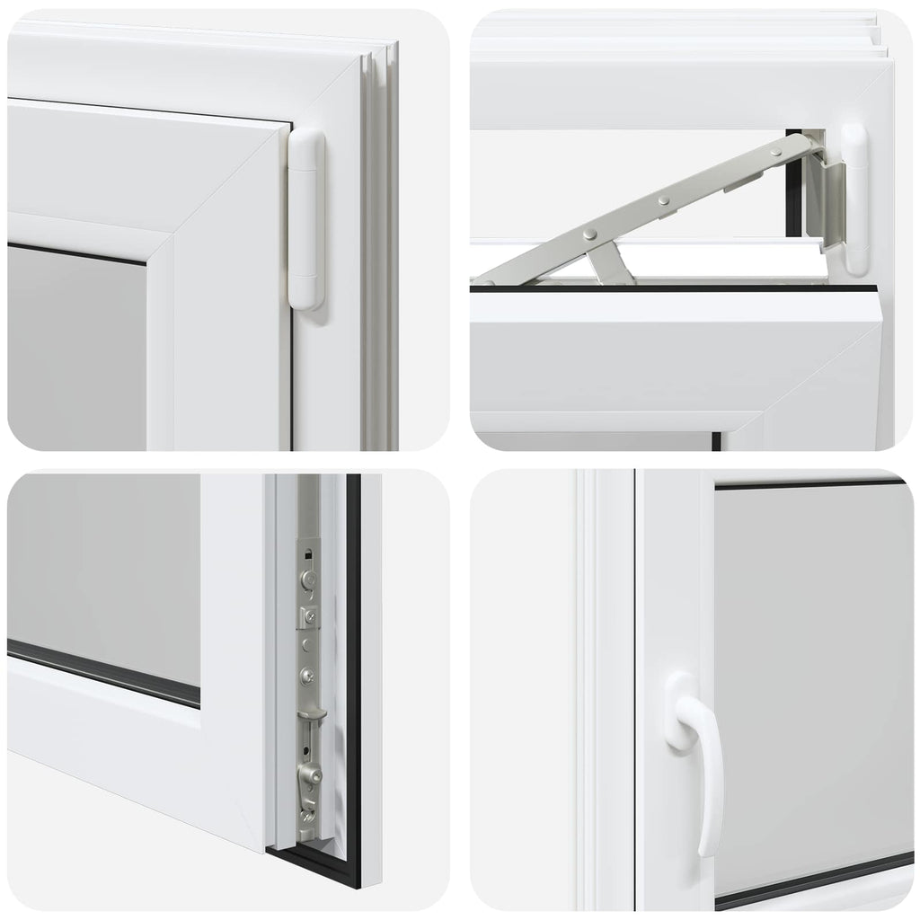 Finestra per Soffitta RISOR 110 x 60 cm PVC e Vetro Bianco