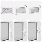 Finestra per Soffitta RISOR 110 x 60 cm PVC e Vetro Bianco