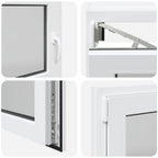 Finestra per Soffitta RISOR 110 x 70 cm PVC e Vetro Bianco