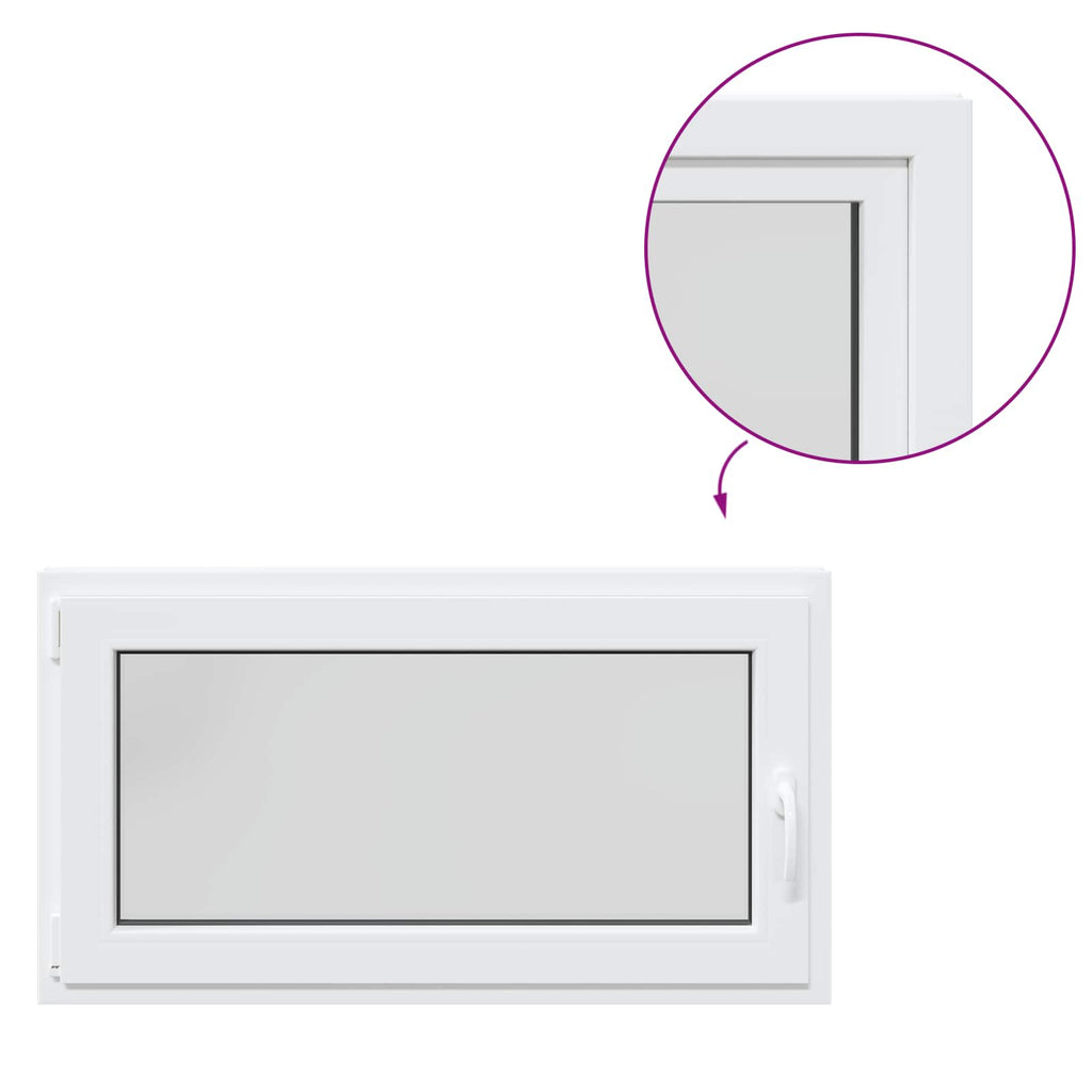 Finestra per Soffitta RISOR 110 x 70 cm PVC e Vetro Bianco