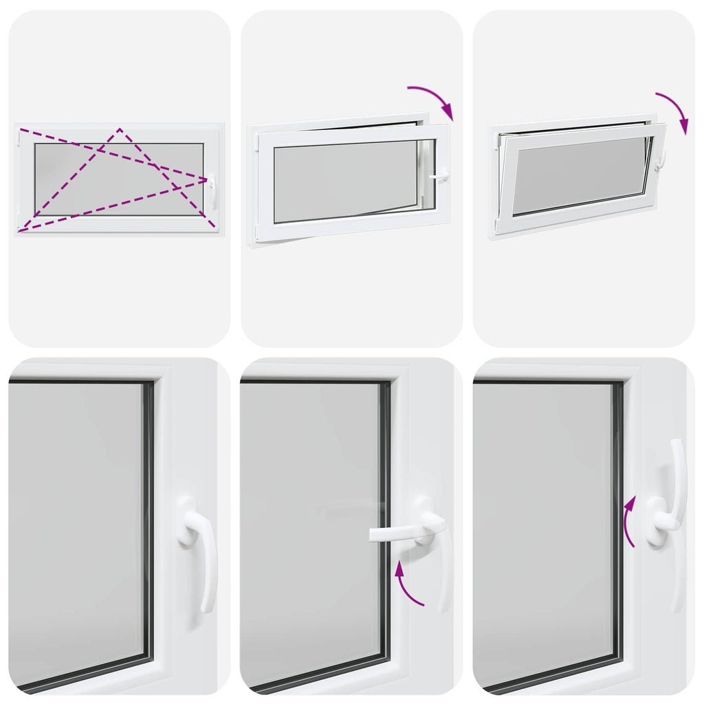 Finestra per Soffitta RISOR 110 x 70 cm PVC e Vetro Bianco