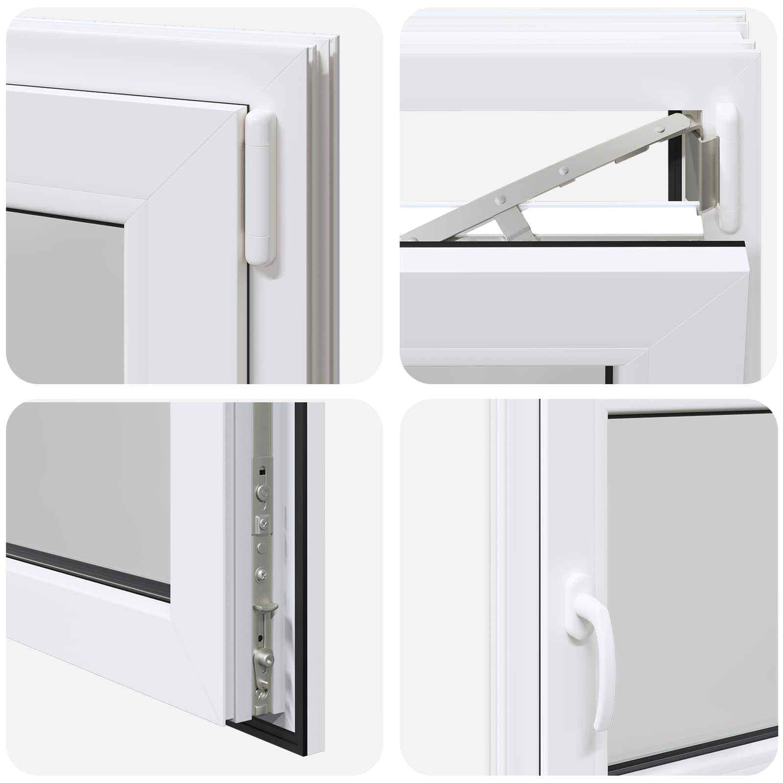 Finestra per Soffitta RISOR 120 x 60 cm PVC e Vetro Bianco
