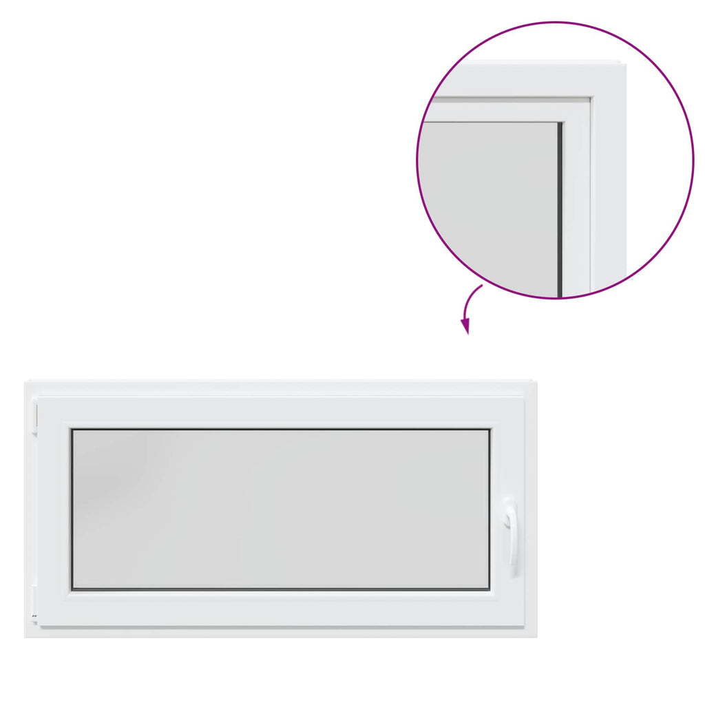 Finestra per Soffitta RISOR 120 x 60 cm PVC e Vetro Bianco
