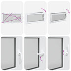 Finestra per Soffitta RISOR 120 x 60 cm PVC e Vetro Bianco