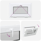 Finestra per Soffitta RISOR 60 x 40 cm PVC e Vetro Bianco