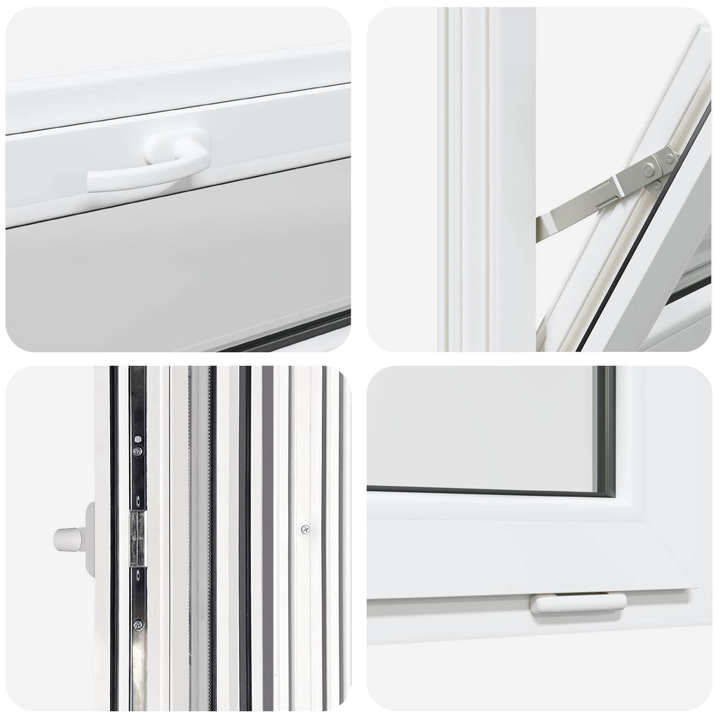 Finestra per Soffitta RISOR 80 x 40 cm PVC e Vetro Bianco