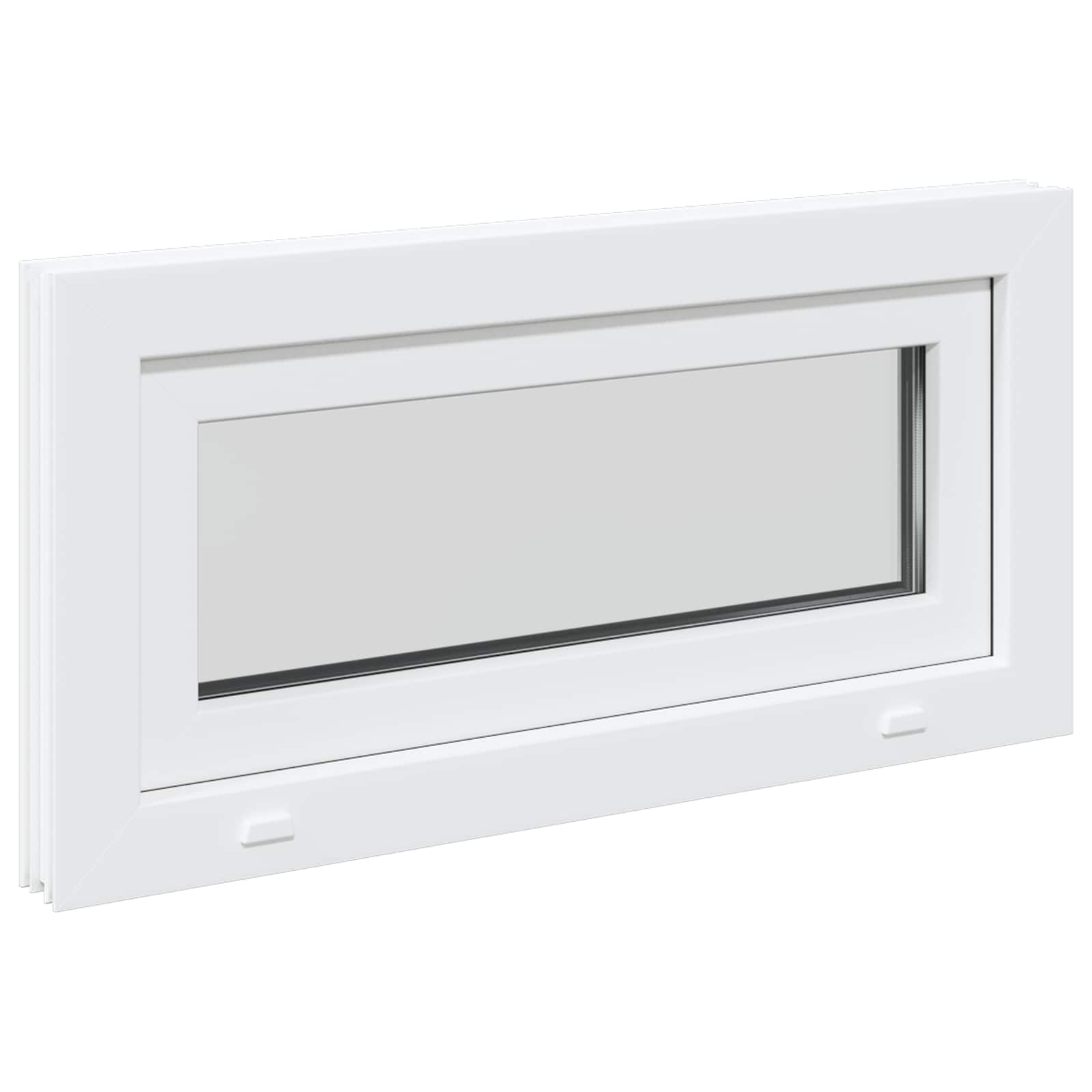 Finestra per Soffitta RISOR 80 x 40 cm PVC e Vetro Bianco