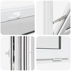 Finestra per Soffitta RISOR 110 x 40 cm PVC e Vetro Bianco