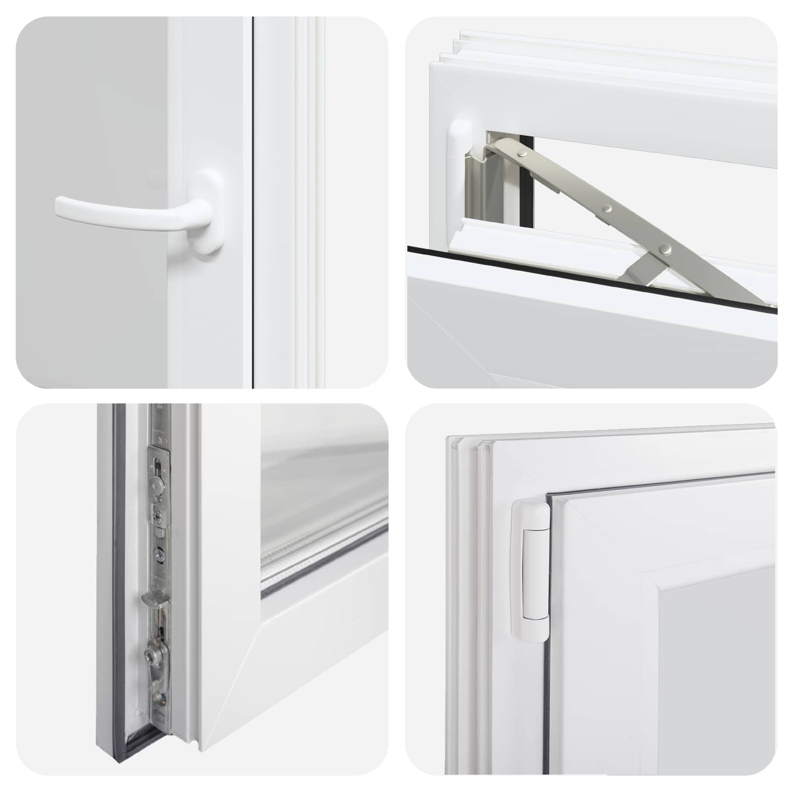 Finestra per Soffitta RISOR 50 x 75 cm PVC e Vetro Bianco