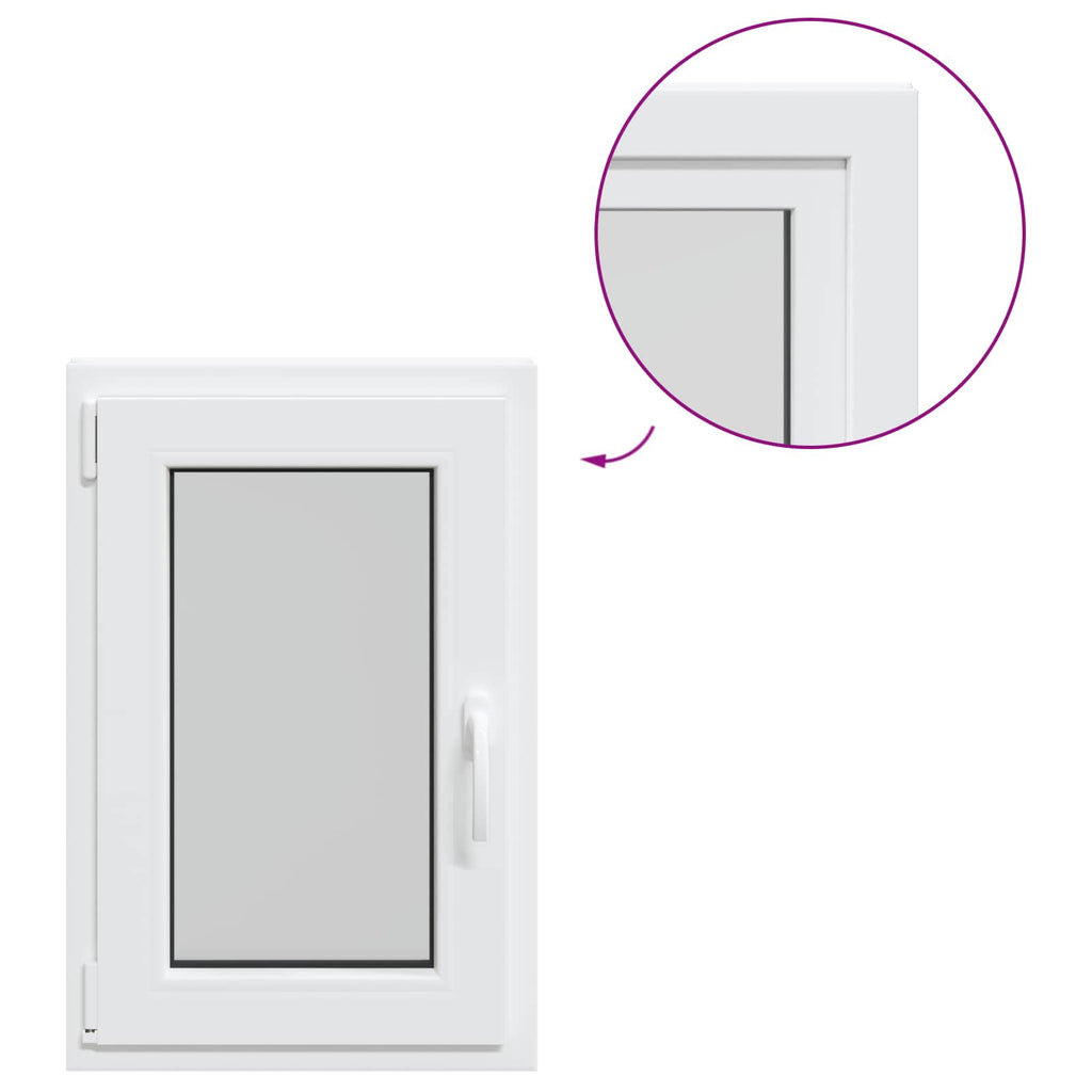 Finestra per Soffitta RISOR 50 x 75 cm PVC e Vetro Bianco