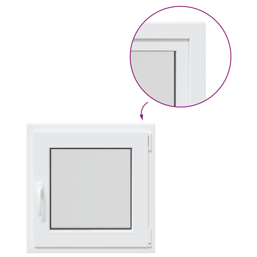 Finestra per Soffitta RISOR 60 x 60 cm PVC e Vetro Bianco
