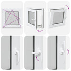 Finestra per Soffitta RISOR 60 x 60 cm PVC e Vetro Bianco