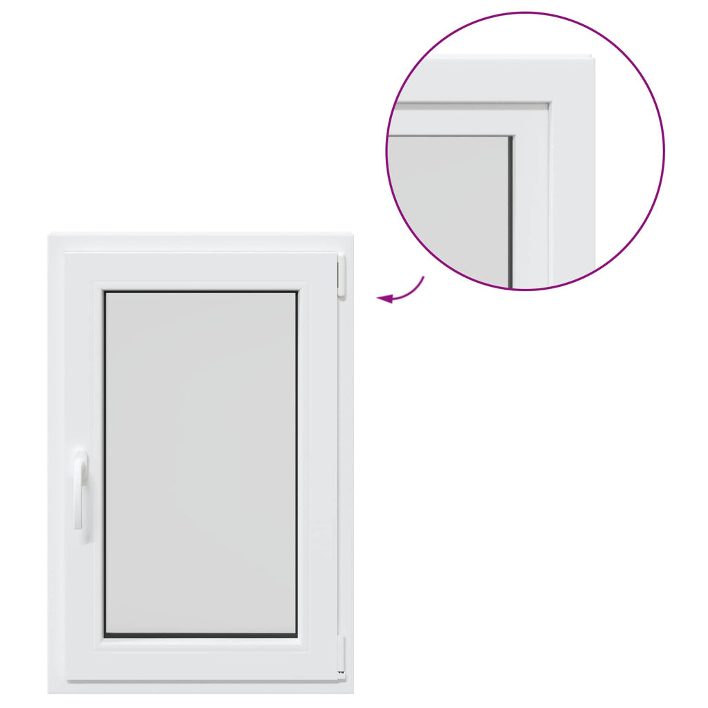 Finestra per Soffitta RISOR 60 x 90 cm PVC e Vetro Bianco