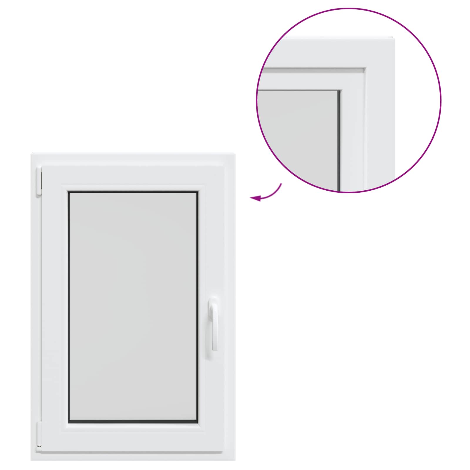 Finestra per Soffitta RISOR 60 x 90 cm PVC e Vetro Bianco