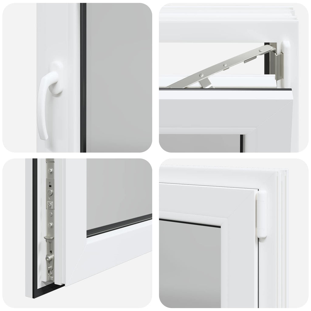 Finestra per Soffitta RISOR 80 x 50 cm PVC e Vetro Bianco