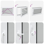 Finestra per Soffitta RISOR 90 x 50 cm PVC e Vetro Bianco