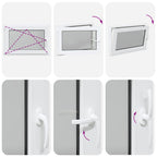 Finestra per Soffitta RISOR 90 x 60 cm PVC e Vetro Bianco