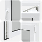 Finestra per Soffitta RISOR 90 x 70 cm PVC e Vetro Bianco