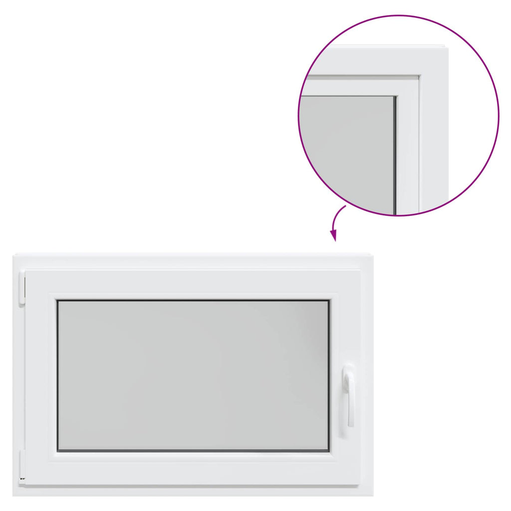 Finestra per Soffitta RISOR 100 x 50 cm PVC e Vetro Bianco