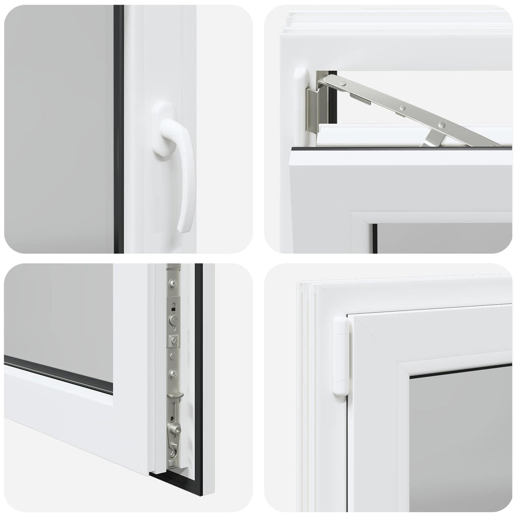 Finestra per Soffitta RISOR 100 x 60 cm PVC e Vetro Bianco