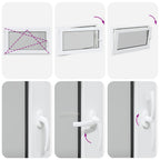 Finestra per Soffitta RISOR 100 x 60 cm PVC e Vetro Bianco
