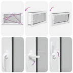 Finestra per Soffitta RISOR 100 x 70 cm PVC Bianco