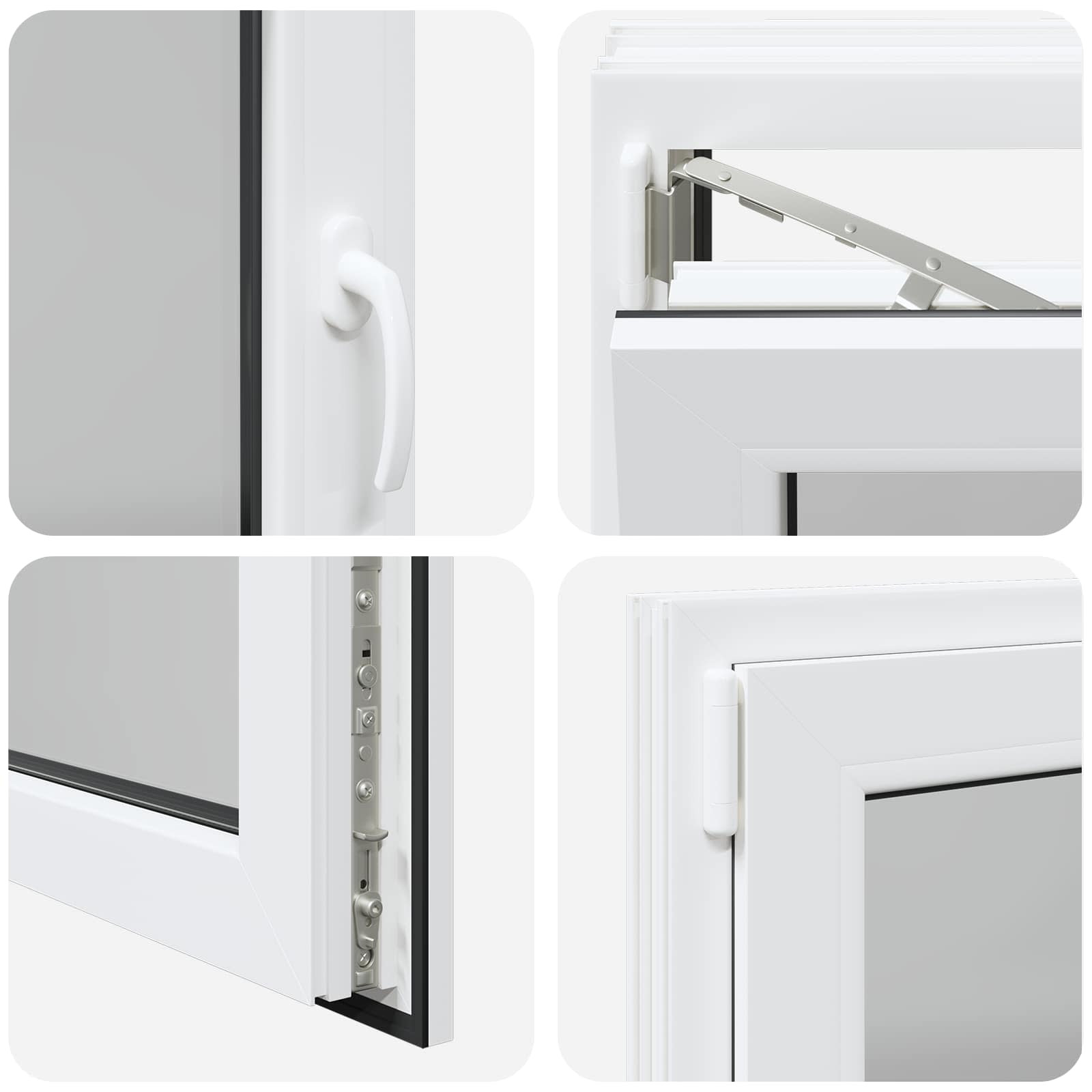 Finestra per Soffitta RISOR 110 x 50 cm PVC e Vetro Bianco