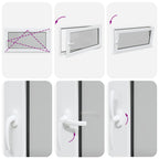 Finestra per Soffitta RISOR 110 x 60 cm PVC e Vetro Bianco