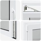 Finestra per Soffitta RISOR 110 x 60 cm PVC e Vetro Bianco