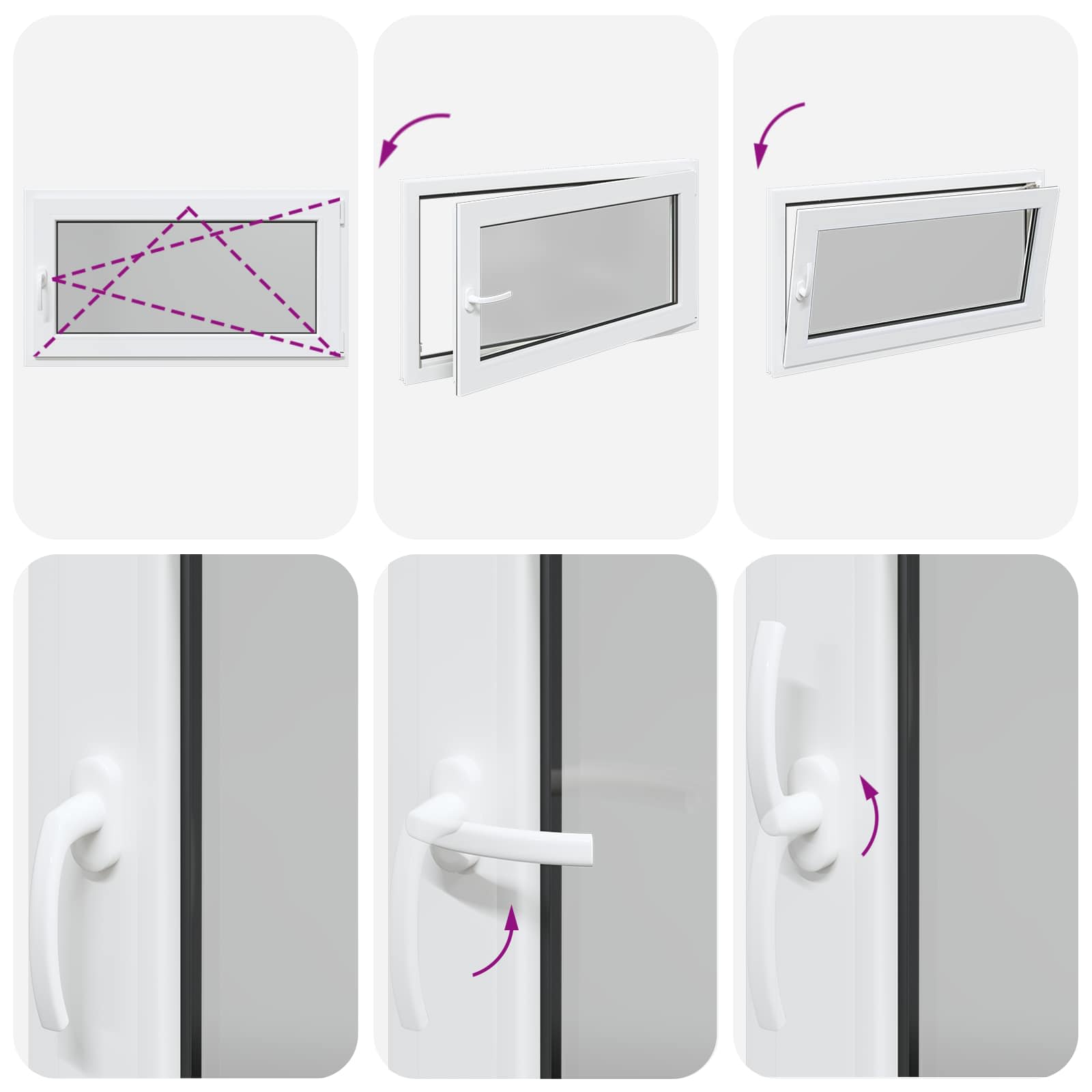 Finestra per Soffitta RISOR 110 x 70 cm PVC e Vetro Bianco