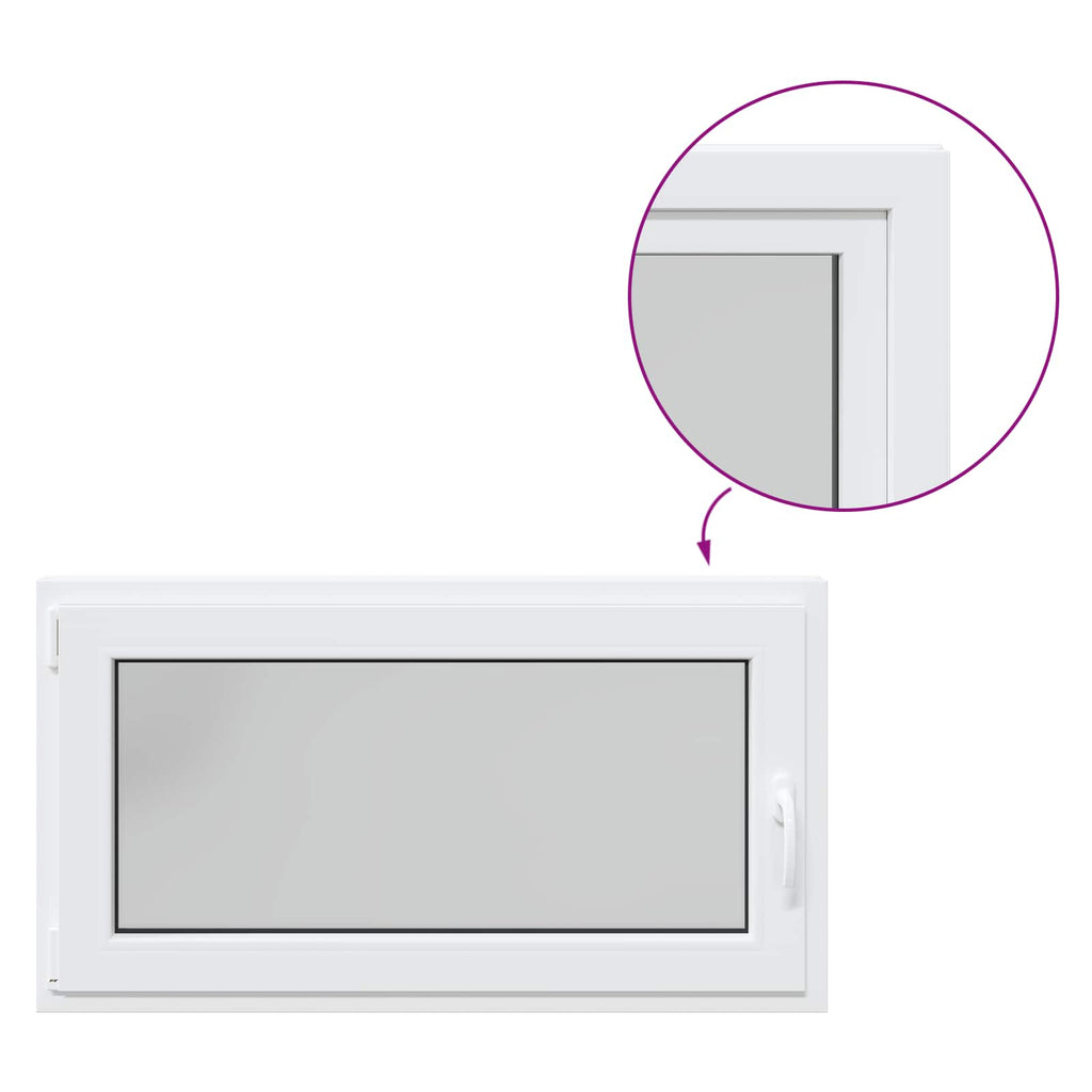 Finestra per Soffitta RISOR 110 x 70 cm PVC e Vetro Bianco