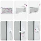 Finestra per Soffitta RISOR 110 x 70 cm PVC e Vetro Bianco