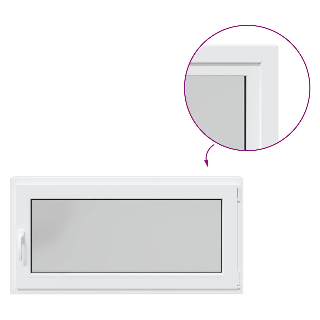 Finestra per Soffitta RISOR 120 x 60 cm PVC e Vetro Bianco