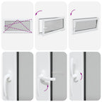 Finestra per Soffitta RISOR 120 x 60 cm PVC e Vetro Bianco