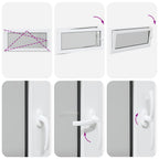 Finestra per Soffitta RISOR 120 x 60 cm PVC e Vetro Bianco