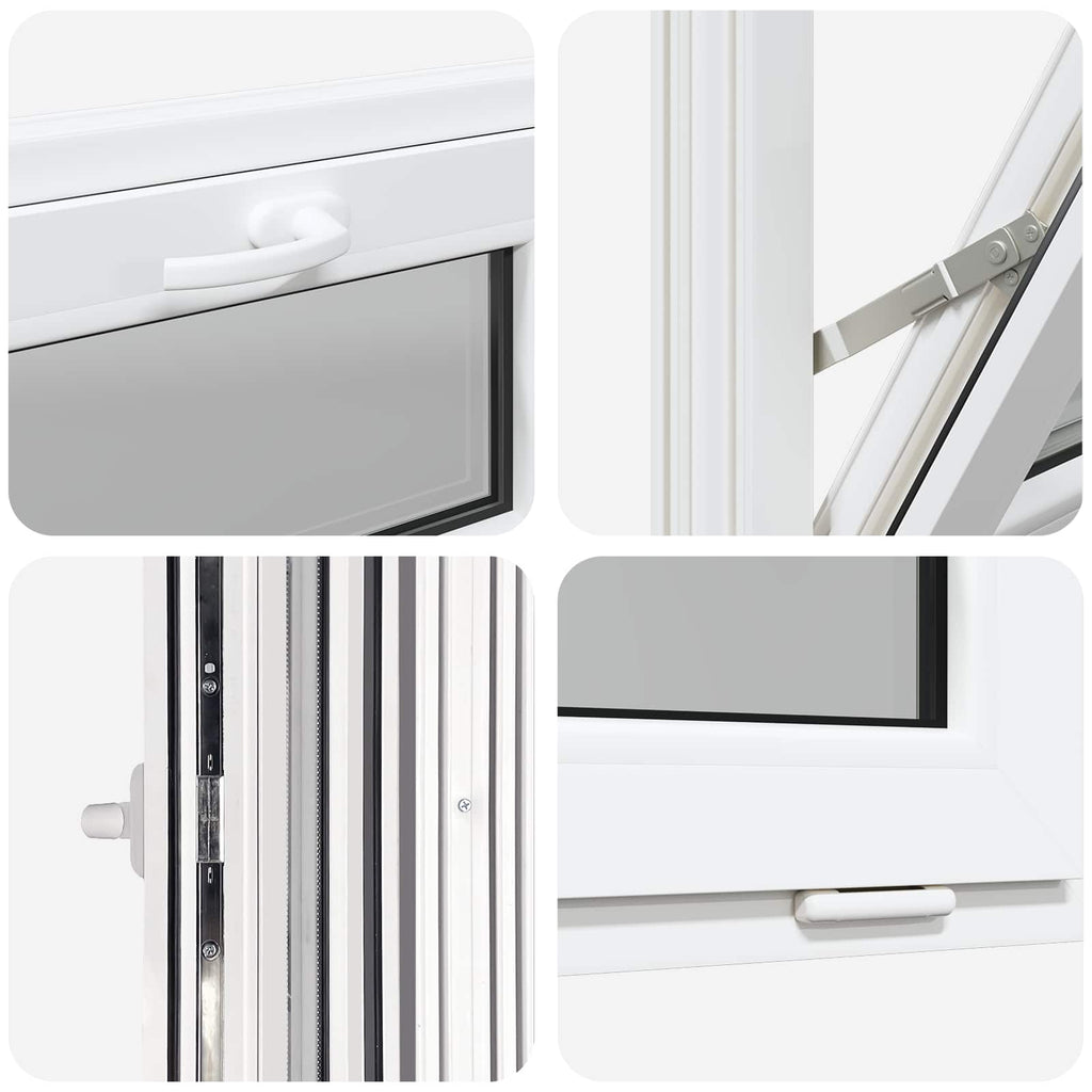 Finestra per Soffitta RISOR 60 x 40 cm PVC e Vetro Bianco