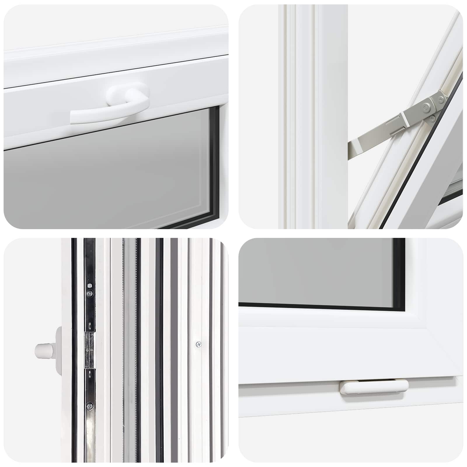 Finestra per Soffitta RISOR 60 x 40 cm PVC e Vetro Bianco